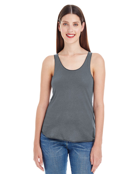 Women's Poly-Cotton Racerback Tank - Asphalt