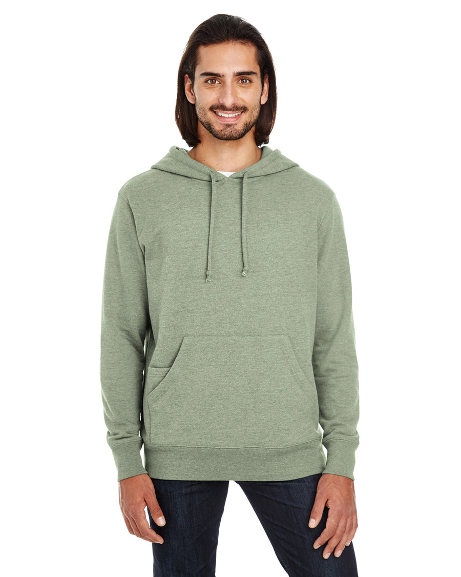 Unisex Triblend French Terry Hoodie - Army Heather