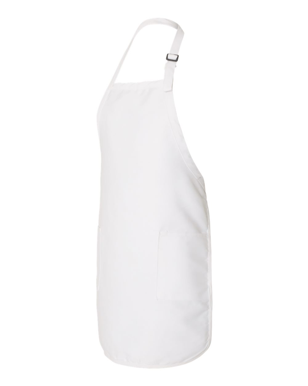 Full-Length Apron with Pockets - White