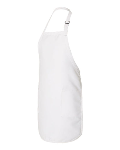 Full-Length Apron with Pockets - White