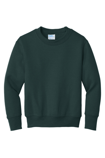 Youth Core Fleece Crewneck Sweatshirt - Dark Green
