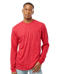Unisex Heavyweight Long Sleeve Tee - Heather Red