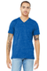 Bella + Canvas 3655C - Unisex Jersey Short-Sleeve V-Neck T-Shirt - True Royal Marble