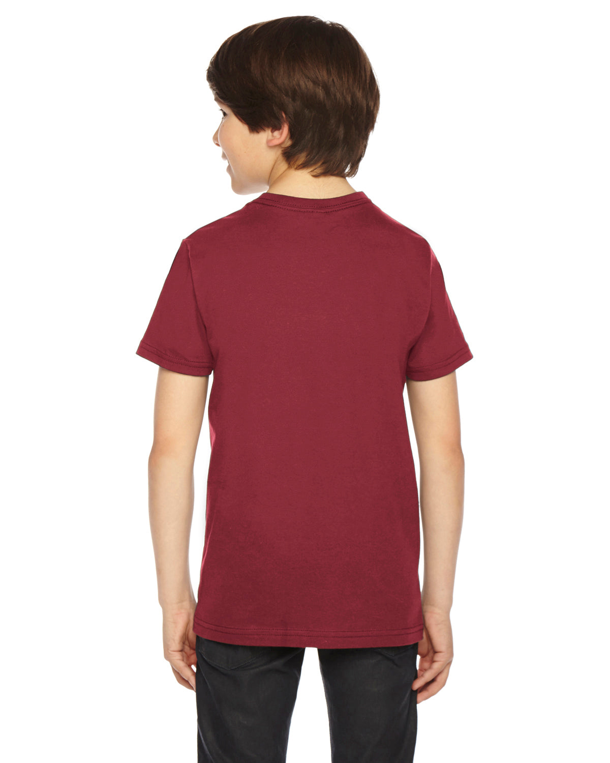 Youth Fine Jersey Short-Sleeve T-Shirt - Cranberry