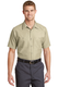 Red Kap SP24 - Industrial Short Sleeve Work Shirt - Light Tan