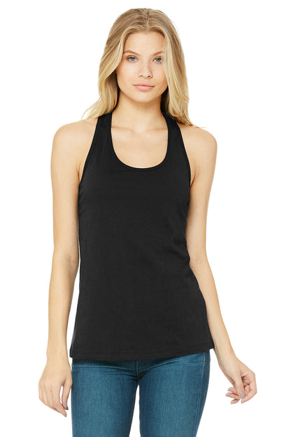 Women's Jersey Racerback Tank - Black