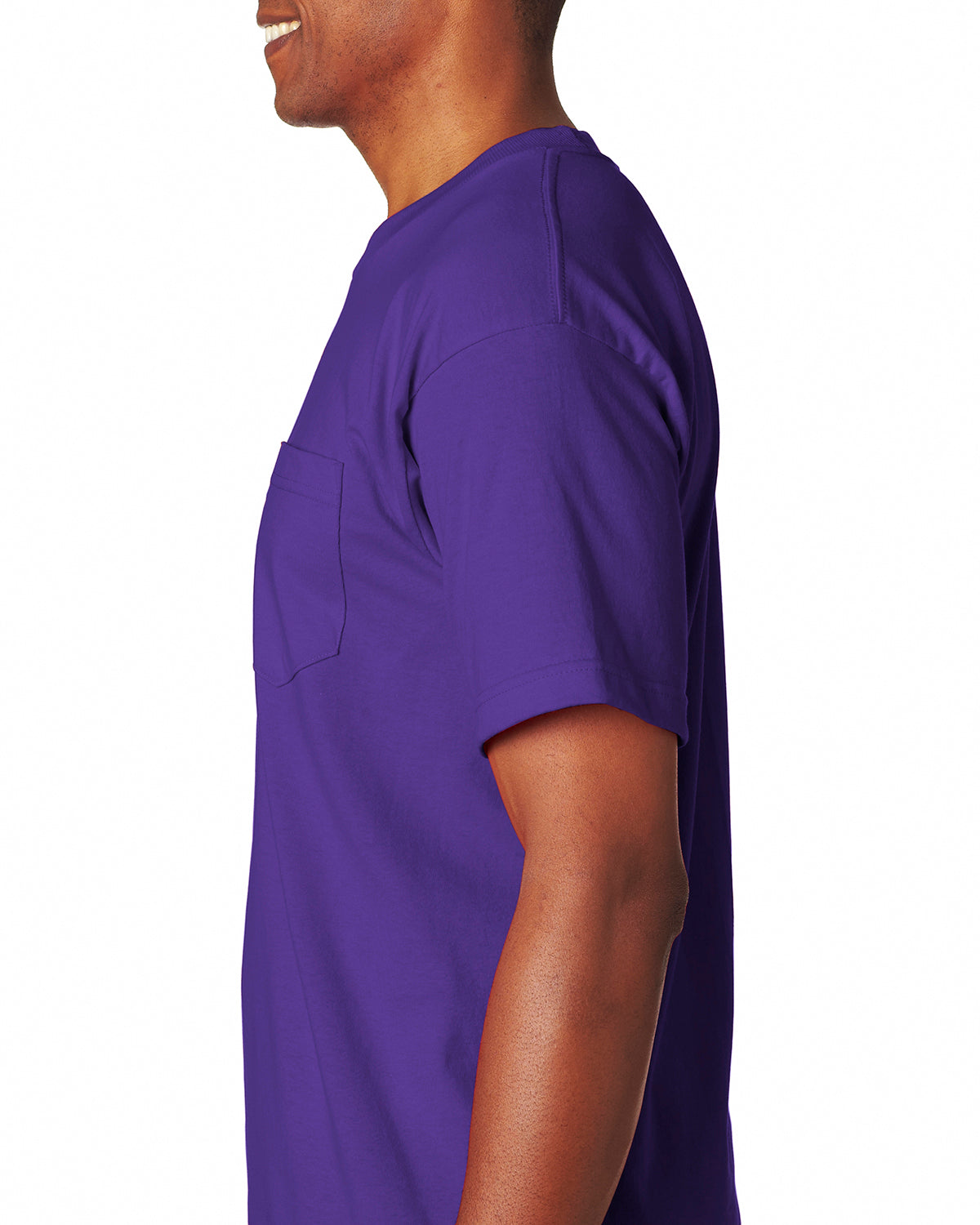 Unisex 100% Cotton Pocket T-Shirt - Purple