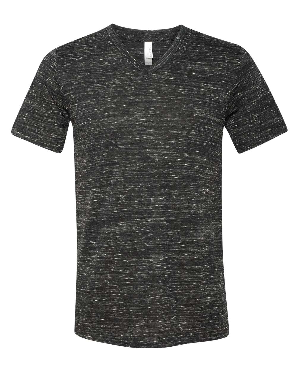 Unisex Jersey Short-Sleeve V-Neck T-Shirt - Black Marble