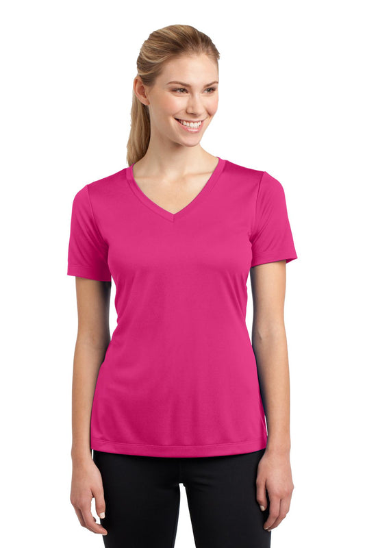 Women's PosiCharge Competitor V-Neck Tee - Pink Raspberry