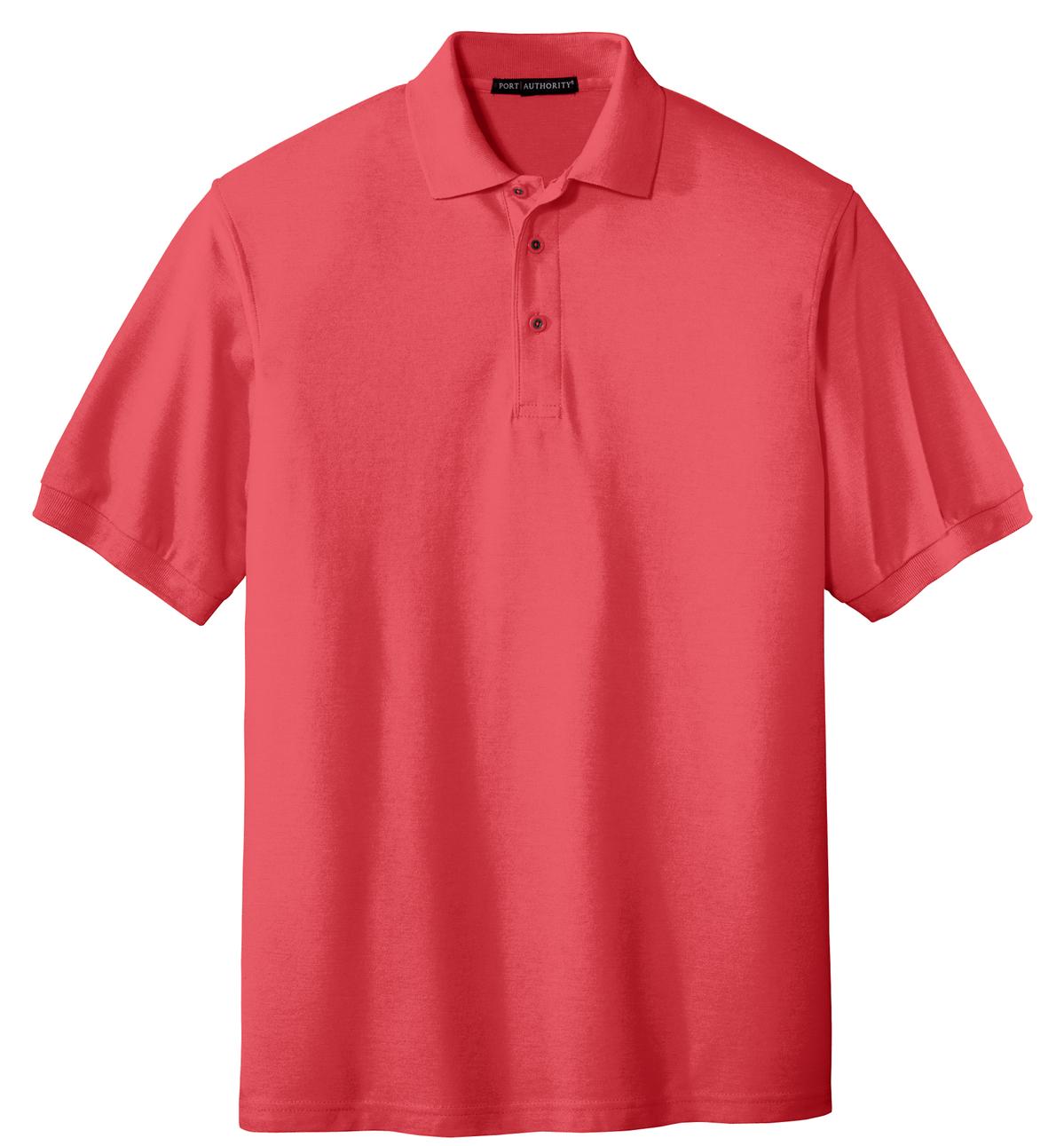 Unisex Silk Touch Polo - Hibiscus