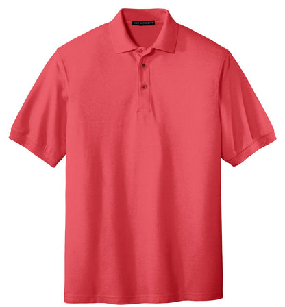 Unisex Silk Touch Polo - Hibiscus