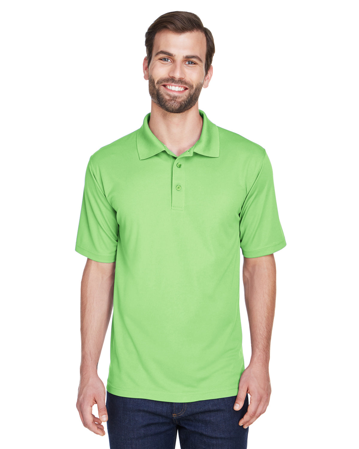 Men's Cool & Dry Mesh Piqué Polo - Light Green