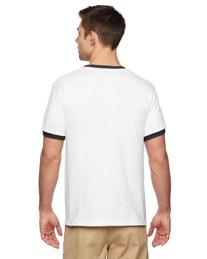 Unisex Ringer T-Shirt - White / Black