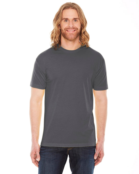 Unisex Poly-Cotton Short-Sleeve Crewneck - Asphalt