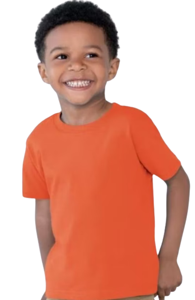 Toddler Cotton Jersey T-Shirt - Orange