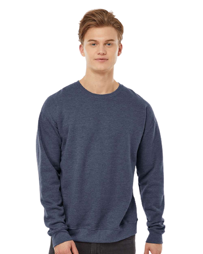 Unisex Fleece Crew - Heather Denim