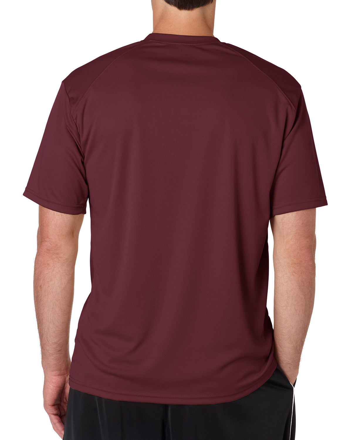 B-Core Sport Shoulders T-Shirt - Maroon