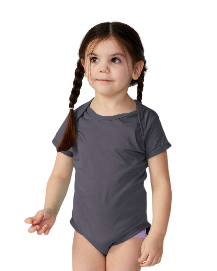 Infant Fine Jersey Bodysuit - Slate