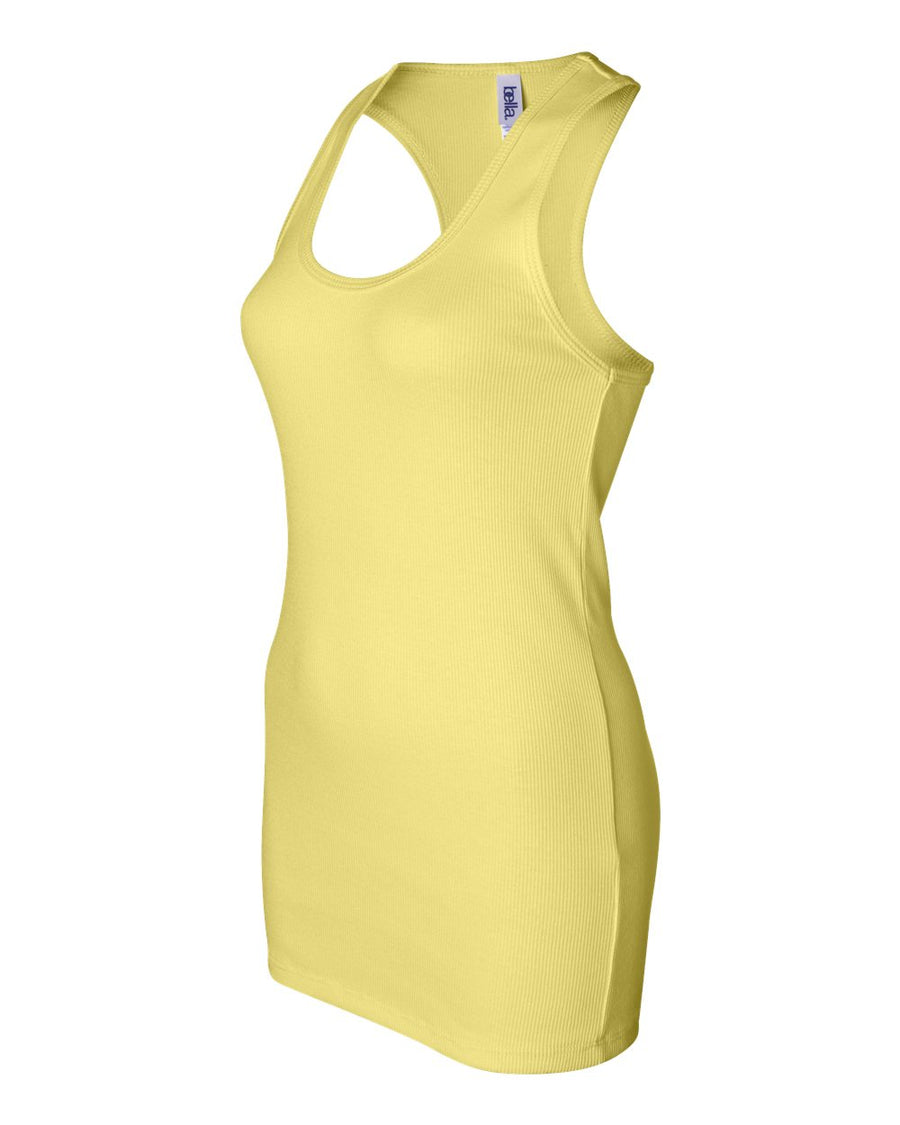 Women’s 2X1 Rib Racerback Tank - Yellow