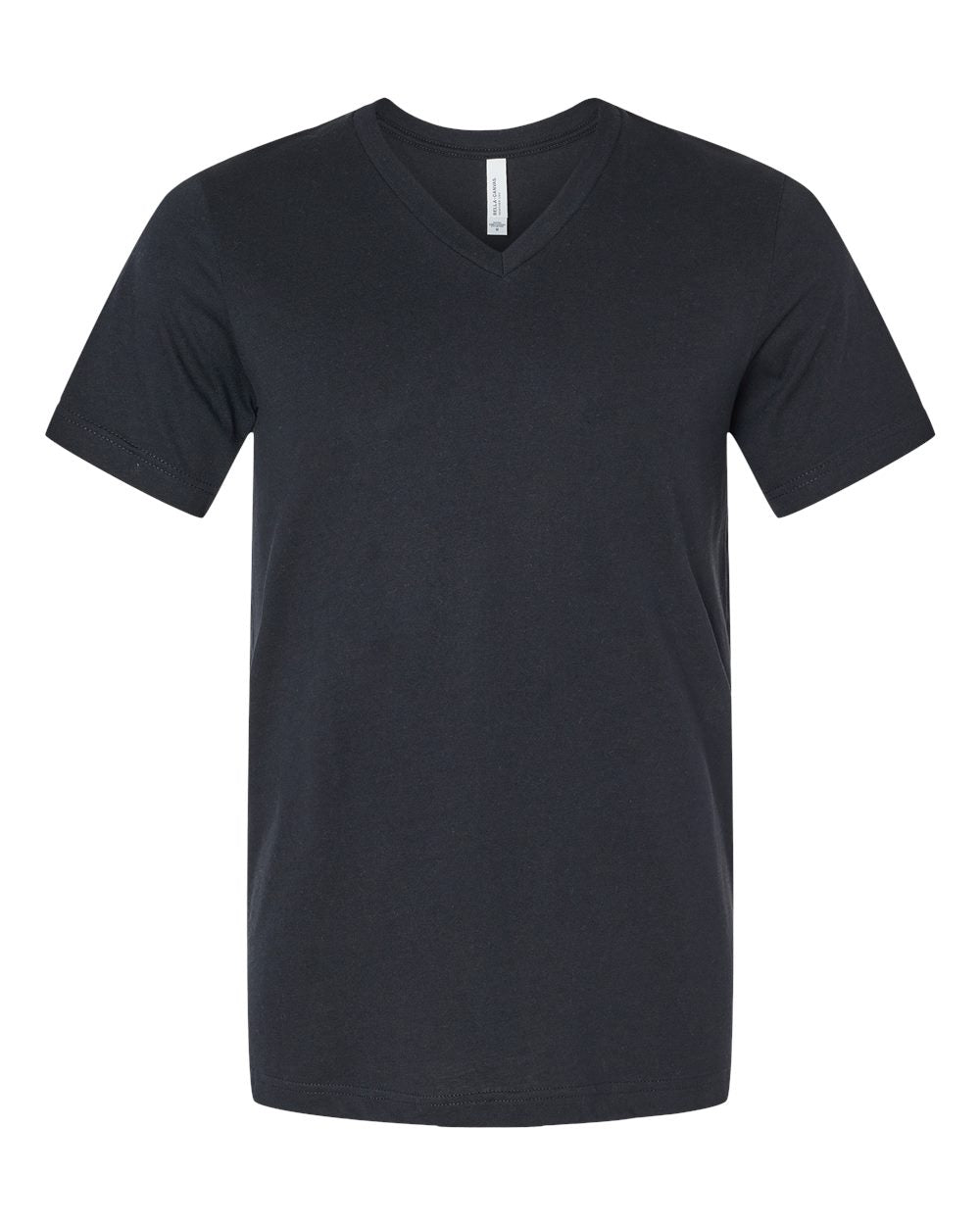 Unisex Jersey Short-Sleeve V-Neck T-Shirt - Solid Black Blend