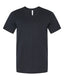 Bella + Canvas 3005CVC - Unisex Jersey Short-Sleeve V-Neck T-Shirt - Solid Black Blend