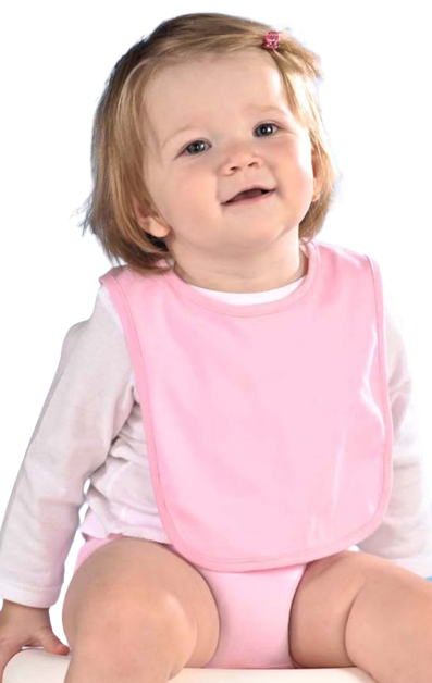 Infant Premium Jersey Bib - Pink