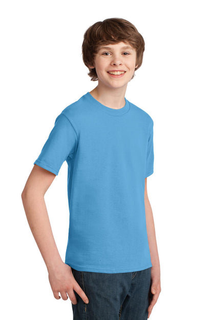 Youth Essential Tee - Aquatic Blue