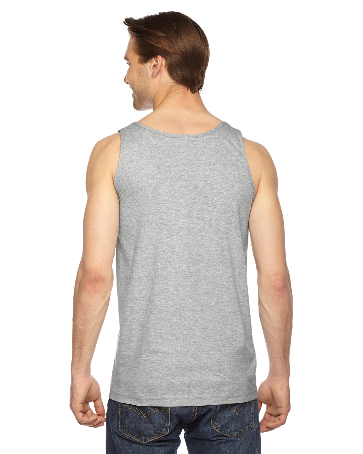 Unisex Fine Jersey Tank - Heather Gray