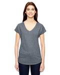 Women's Triblend V-Neck T-Shirt - Heather Graphite