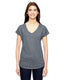 Anvil 6750VL - Women's Triblend V-Neck T-Shirt - Heather Graphite