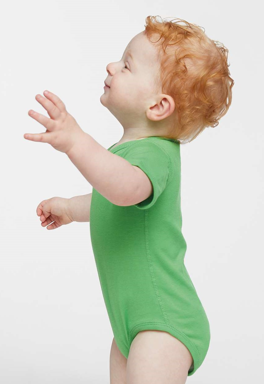 Infant Fine Jersey Bodysuit - Apple