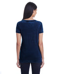 Women's Cross Dye Short-Sleeve V-Neck T-Shirt - Electric Blue