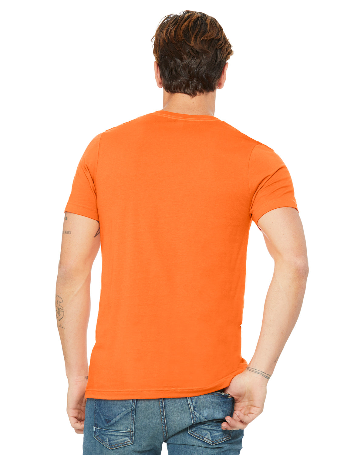 Unisex Jersey Short-Sleeve V-Neck T-Shirt - Orange