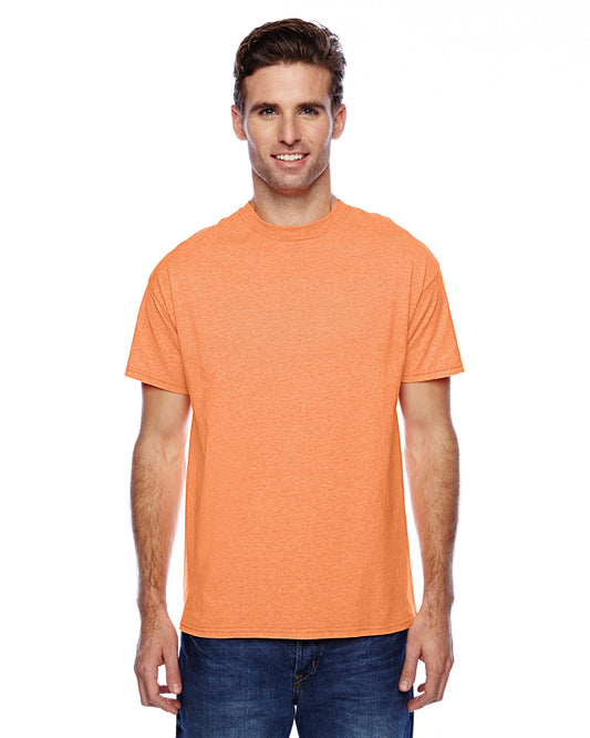 Unisex CVC X-Temp® Performance T-Shirt - Neon Orange Heather