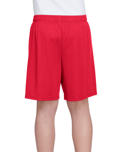 Youth Cooling Performance Polyester Short - Scarlet