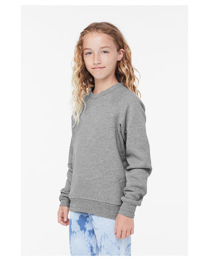 Youth Sponge Fleece Raglan Sweatshirt - Heather Athletic