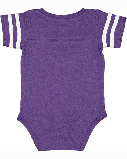 Infant Football Bodysuit - Vintage Purple / Blend White