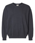 Unisex Lighweight Cotton Crewneck Sweatshirt - Black