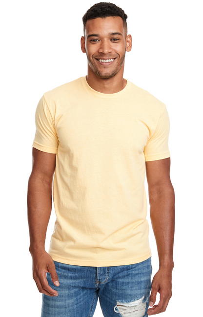 Unisex CVC Crewneck T-Shirt - Banana Cream