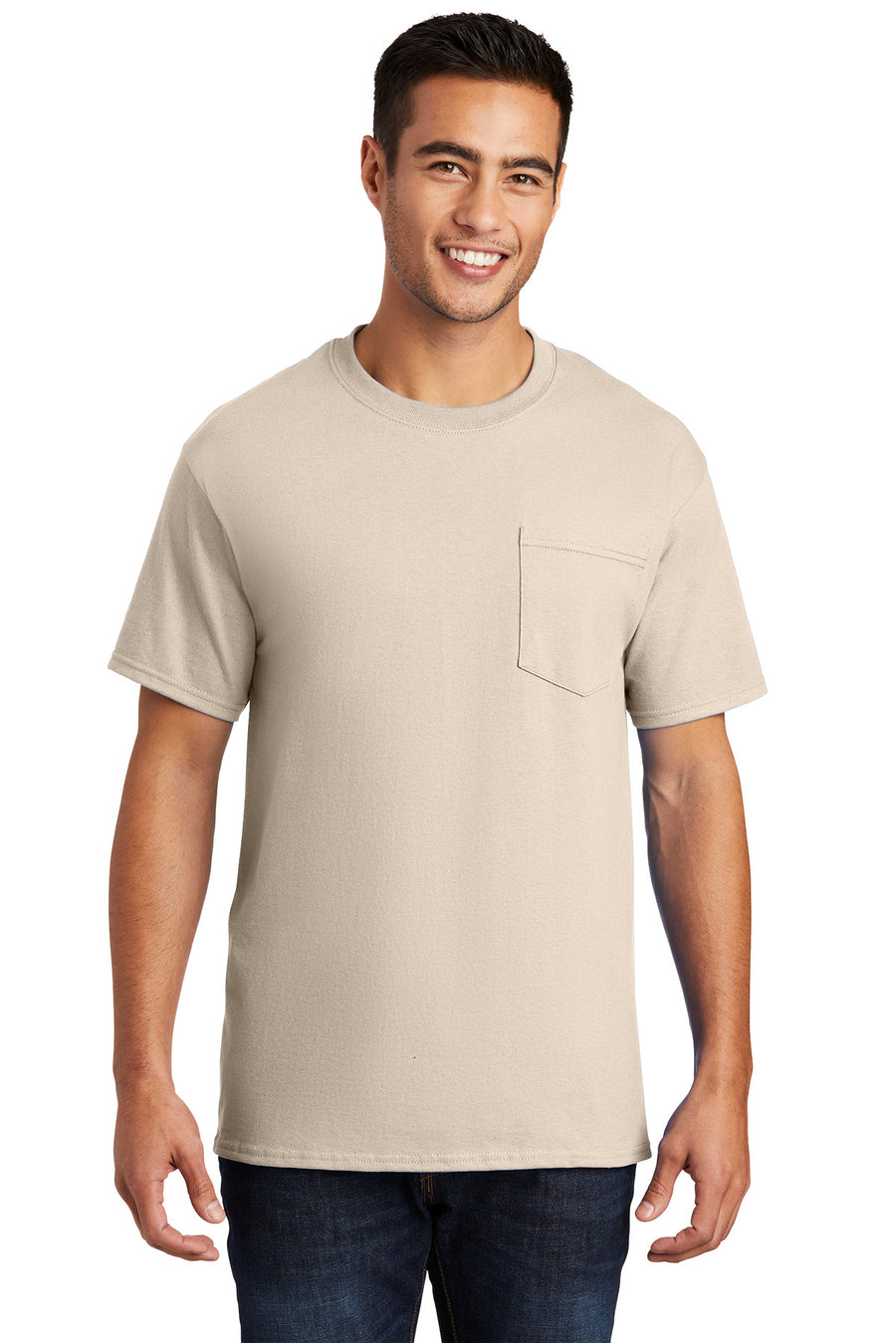Unisex Essential Pocket Tee - Natural
