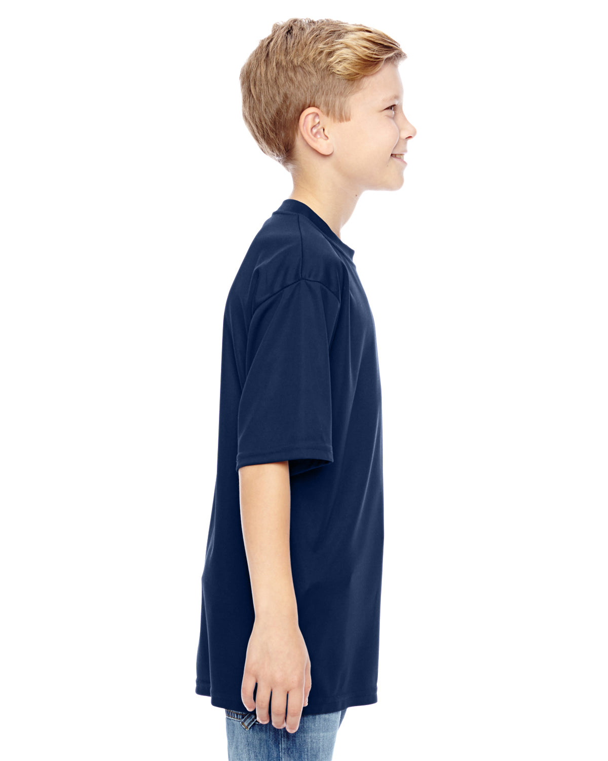 Youth Wicking T-Shirt - Navy