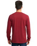 Unisex Sueded Long-Sleeve Crew - Cardinal