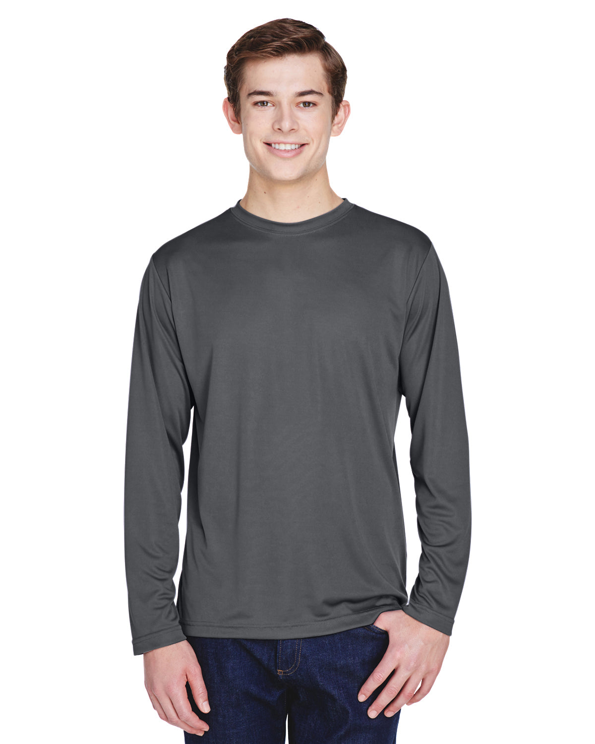 Men's Zone Performance Long-Sleeve T-Shirt - Sport Graphite