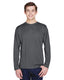 Team 365 TT11L - Men's Zone Performance Long-Sleeve T-Shirt - Sport Graphite
