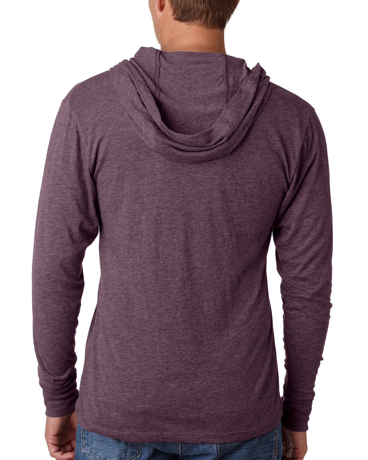 Unisex Triblend Long-Sleeve Hoodie - Vintage Purple