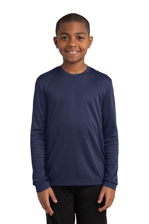 Youth Long Sleeve PosiCharge Competitor Tee - True Navy