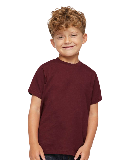 Toddler Fine Jersey T-Shirt - Maroon