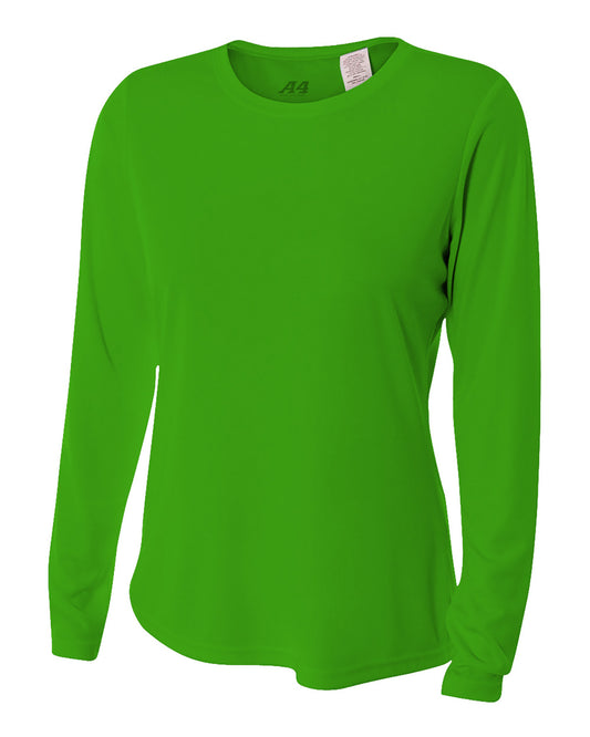Women's Long Sleeve Cooling Performance Crew Shirt - Kelly