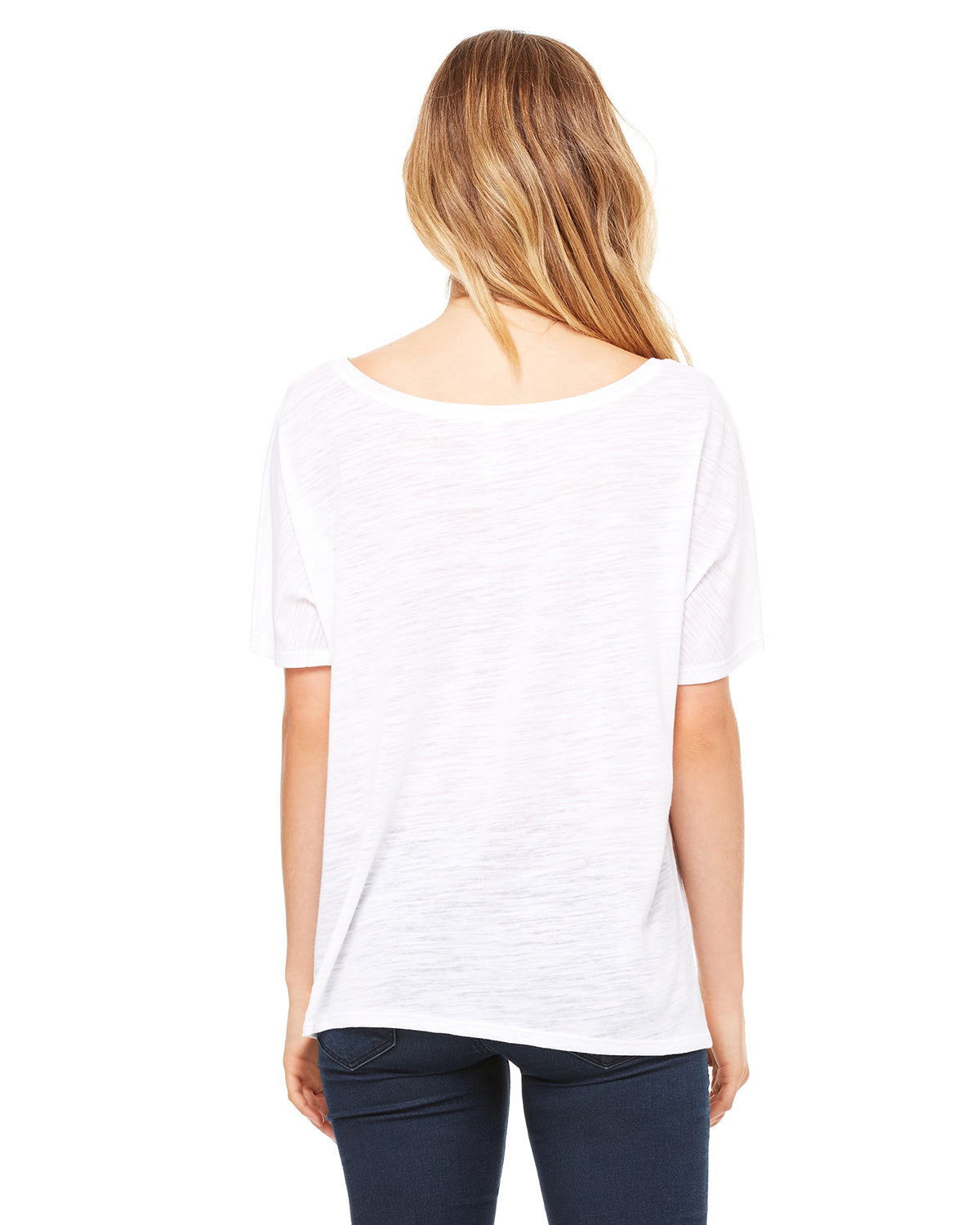 Women's Slouchy T-Shirt - White Slub