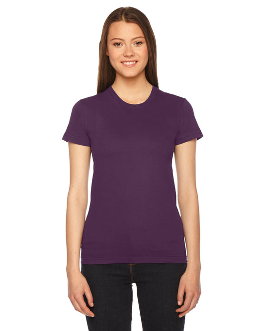 Women's Fine Jersey Short-Sleeve T-Shirt - Eggplant